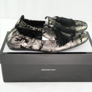 Nine West Ballard Tassel Metallic Loafer